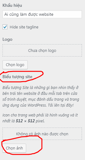 Hướng dẫn thay đổi Favicon trong WordPress 4