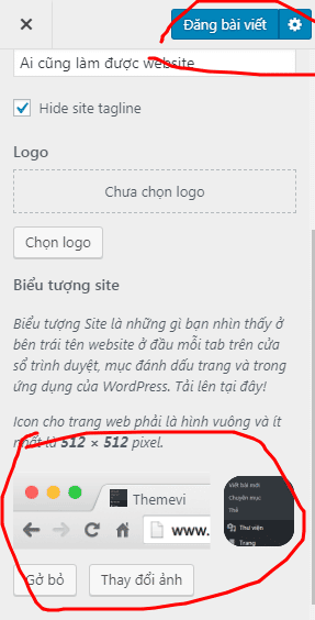 Hướng dẫn thay đổi Favicon trong WordPress 6