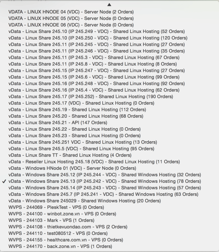 Xử lý tình huống gia hạn hoặc tạo mới hosting, VPS của kỹ thuật