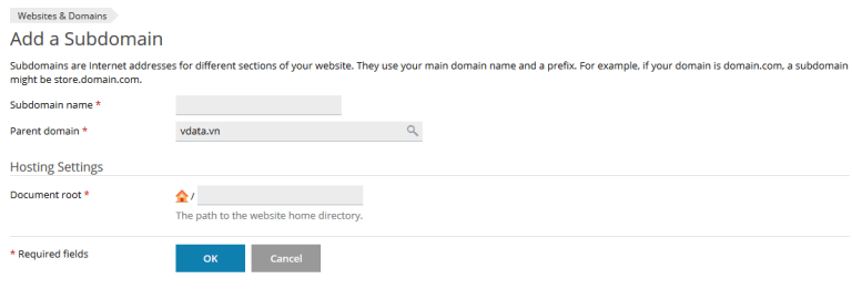 Hướng dẫn Park Domain (Domain Alias) Và Sub-domain Plesk