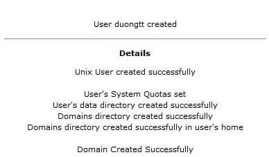 Tạo hosting trong DirectAdmin